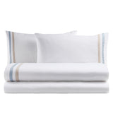 Biancoperla Completo Lenzuola Matrimoniale In Percalle si Cotone Antigua 2601B