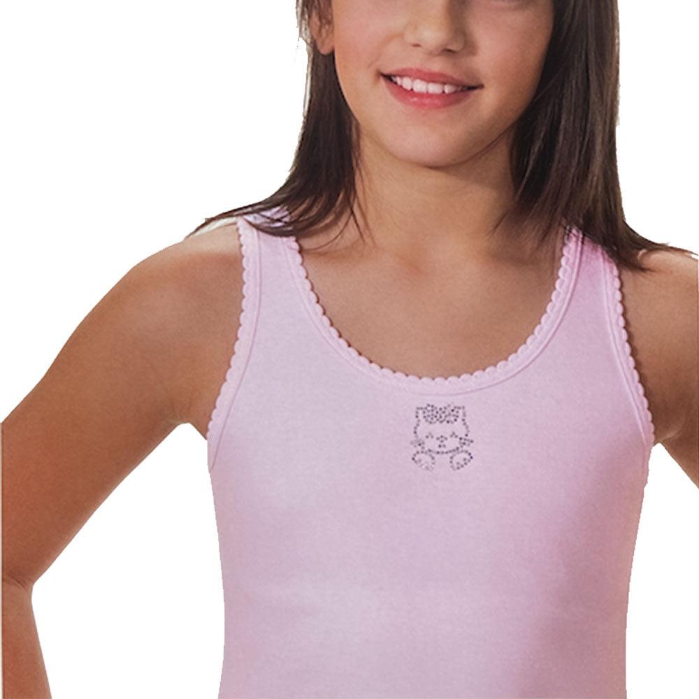 Antonella Canottiera intima da bimba in caldo cotone 52F142 S80 - Passarelli Biancheria