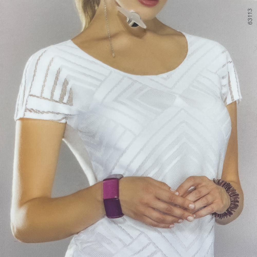 Antonella Sotto Giacca con scollo Ampio in Viscosa 63113P S40