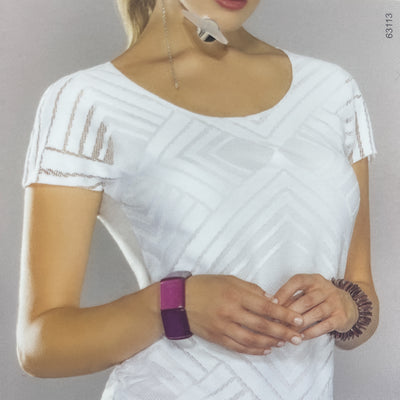 Antonella Sotto Giacca con scollo Ampio in Viscosa 63113P S40
