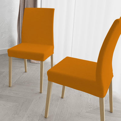Set of 2 Chair Covers with Backrest in Stretch Fabric B17