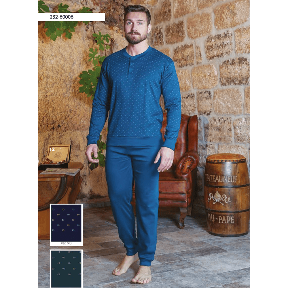 Arcte Pigiama da Uomo in Caldo Cotone 60006 S33 - Passarelli Biancheria