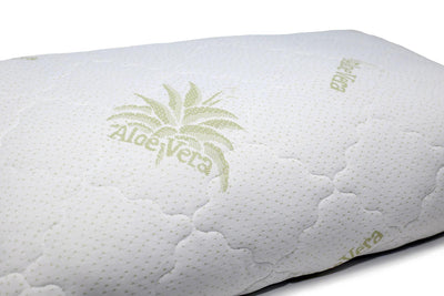 Coppia Cuscini Guanciale Trapuntato in Aloe Vera B28 - Passarelli Biancheria