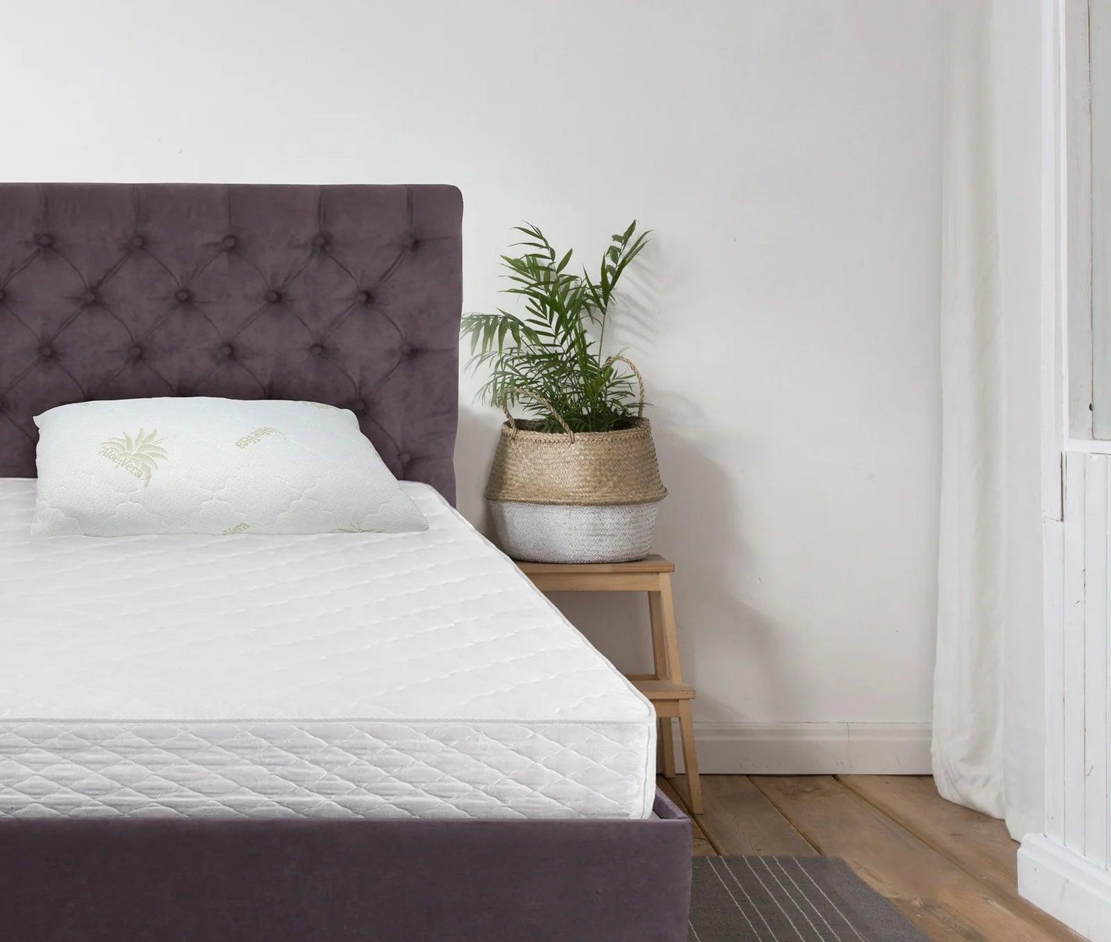 Coppia Cuscini Guanciale Trapuntato in Aloe Vera B28 - Passarelli Biancheria