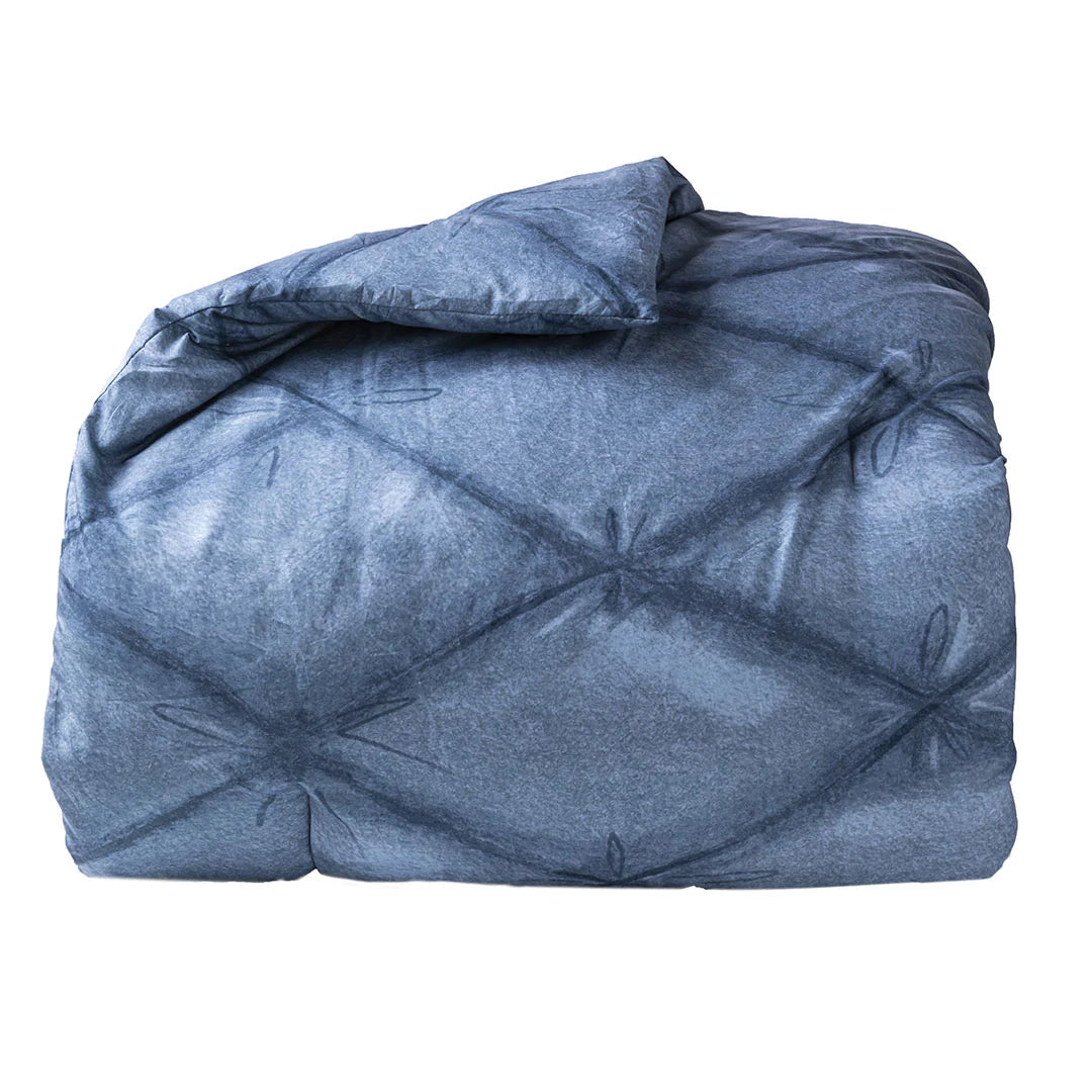 THUN® Trapunta Matrimoniale Plume Blue - Fantasia Rombo Diamond Blue