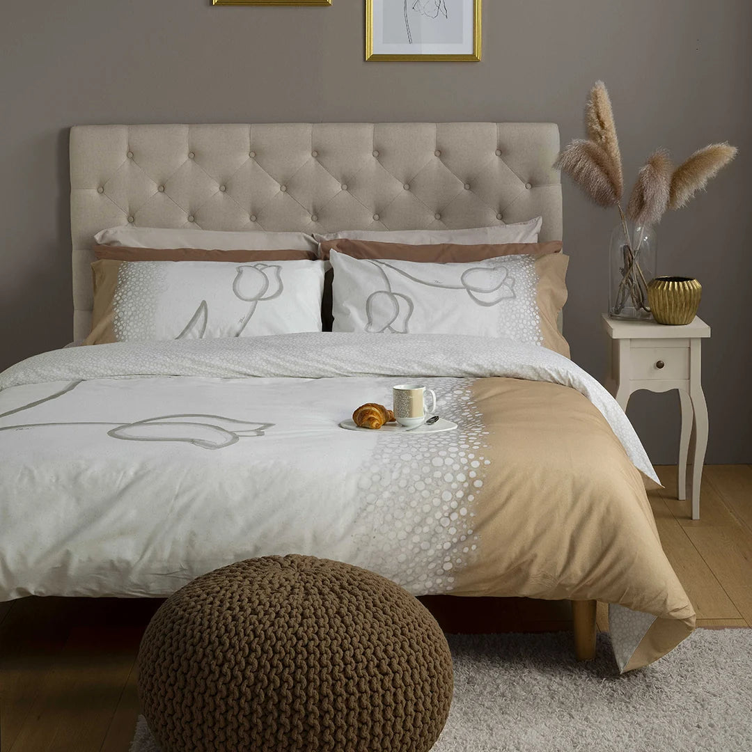 THUN® Completo Letto Matrimoniale New Elegance - Fantasia Tulipani