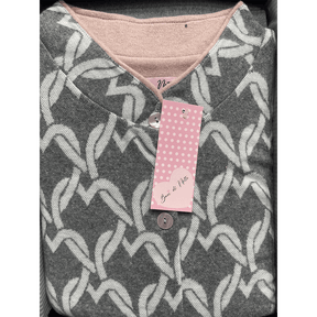 Baci di Notte Pigiama Invernale Aperto da Donna in Punto Milano 20114 S35 - Passarelli Biancheria