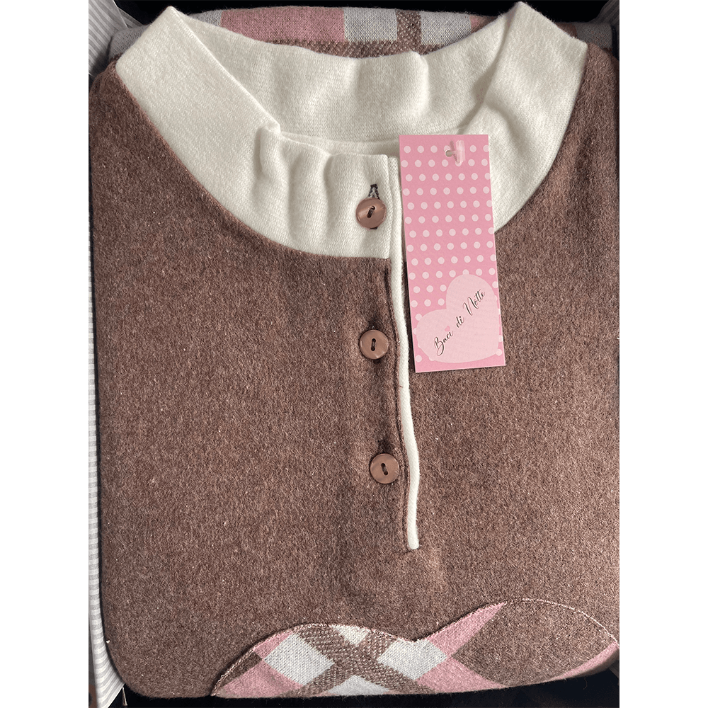 Baci di Notte Pigiama Invernale da Donna in Punto Milano 20110 S35 - Passarelli Biancheria