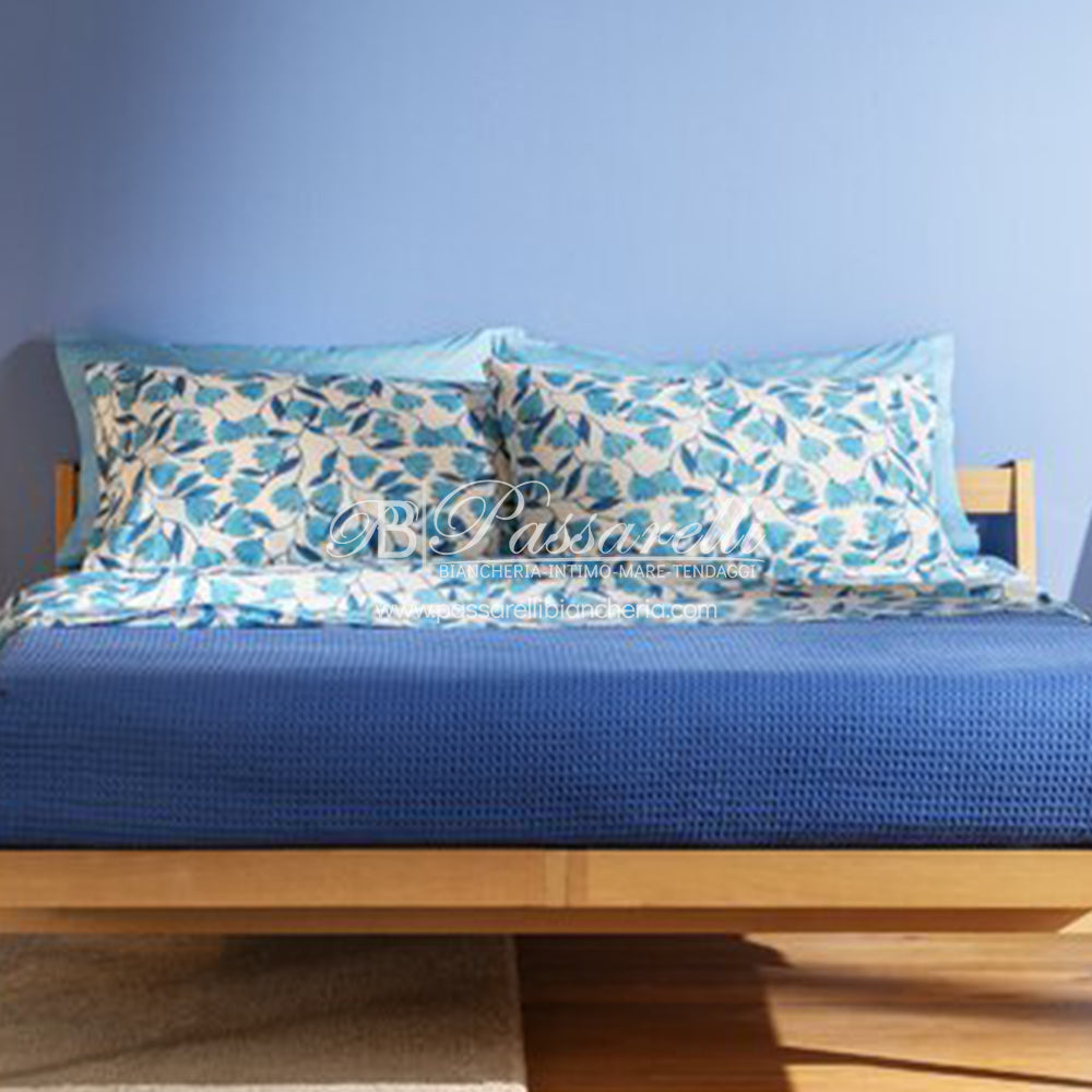 Bassetti Completo Lenzuola con Doppie Federe Bluebell 2509S - Varie Dimensioni