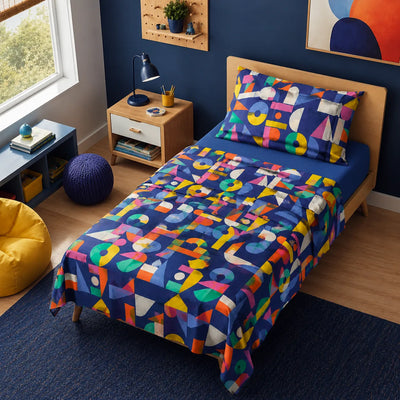 Bassetti Completo Lenzuola per Letto Singolo Playtime