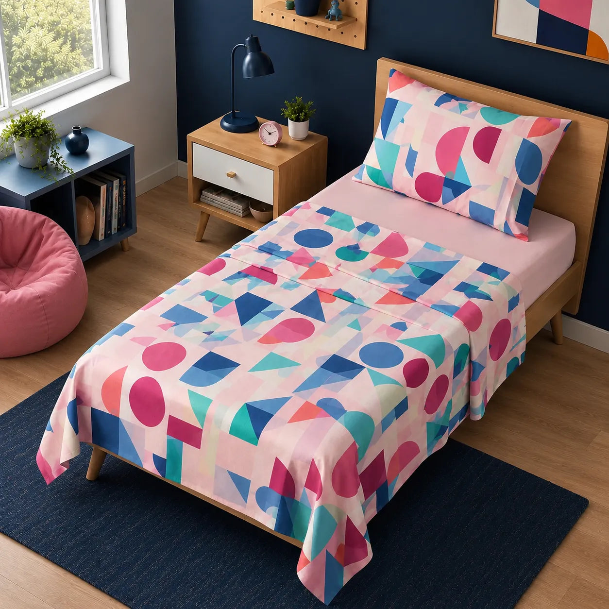 Bassetti Completo Lenzuola per Letto Singolo Playtime