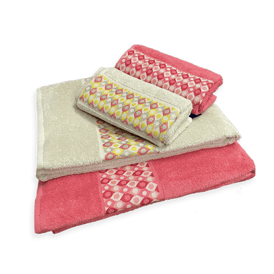 Bassetti Set 2+2 Asciugamani Amuleto D35 - Passarelli Biancheria