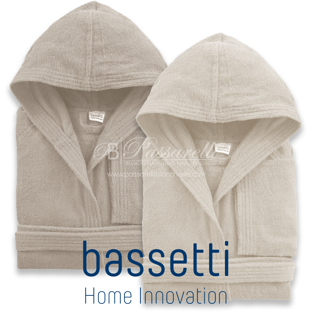 Bassetti Accappatoio adulto 360 gr/mq con cappuccio Tinta unita 2411S24