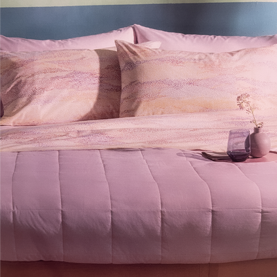 Bassetti Completo Lenzuola Matrimoniale con Doppie Federe Little Spot S65