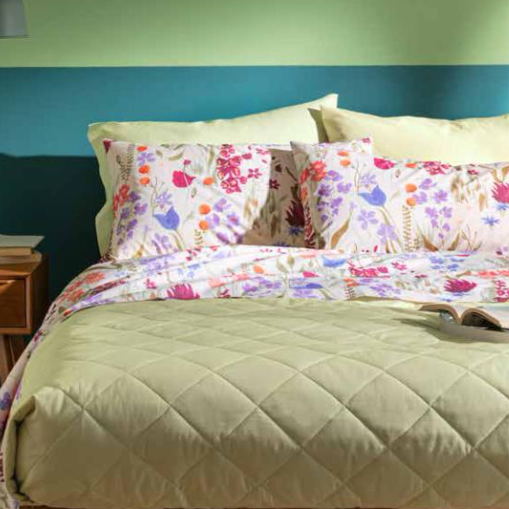 Bassetti Completo Lenzuola Piazza e Mezza con Doppie Federe Polline 2410S50