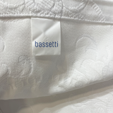 Bassetti Summer Bedspread in White Matelassè Cotton - Various Sizes