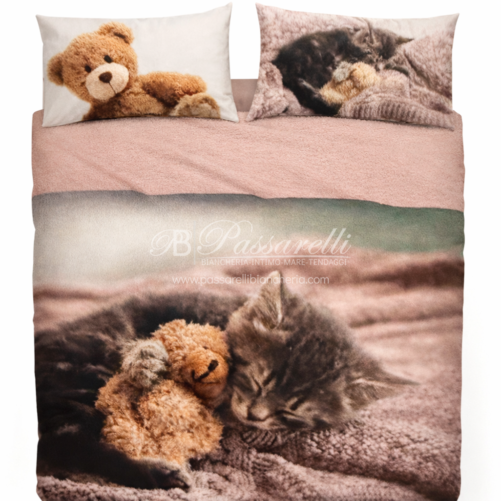 Bassetti completo Lenzuola Copriletto IMAGE Peluche - varie dimensioni