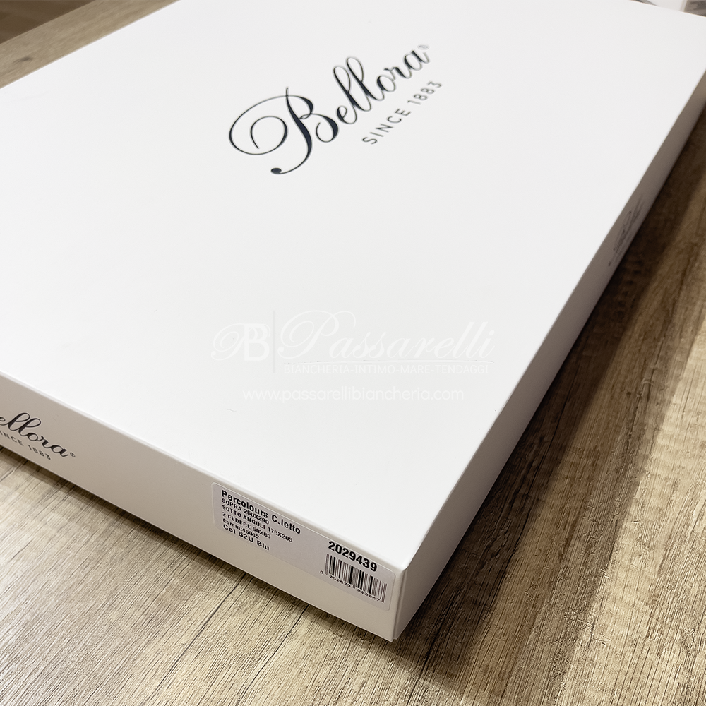 Bellora Completo Lenzuola Percolours in Percalle di Cotone 1512S150