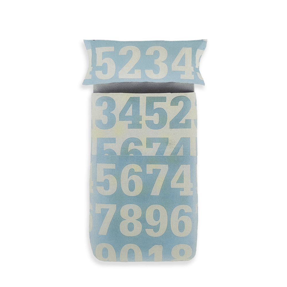 Caleffi Benetton Home Completo Copripiumino Singolo Numbers S87 - Passarelli Biancheria