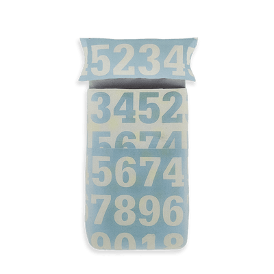 Caleffi Benetton Home Completo Copripiumino Singolo Numbers S87 - Passarelli Biancheria