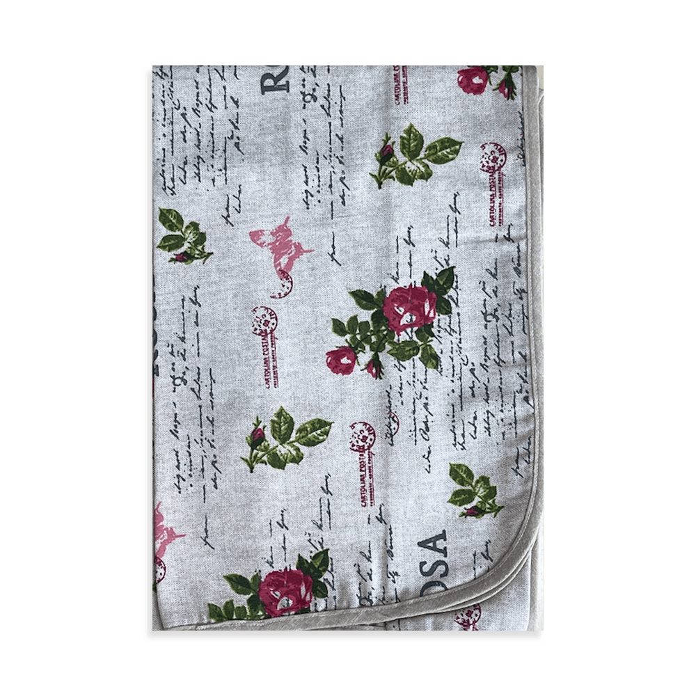 Biancheria Italiana Tovaglia in Cotone da 6 Posti Rosa S18 - Passarelli Biancheria