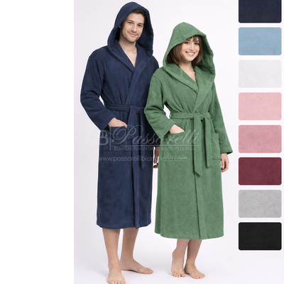 Biancoperla Accappatoio Unisex con Cappuccio Perla 2510BS70
