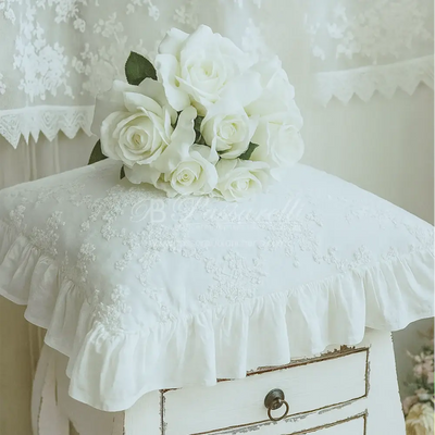 Blanc Mariclò Cuscino Arredo con Ricamo A38719