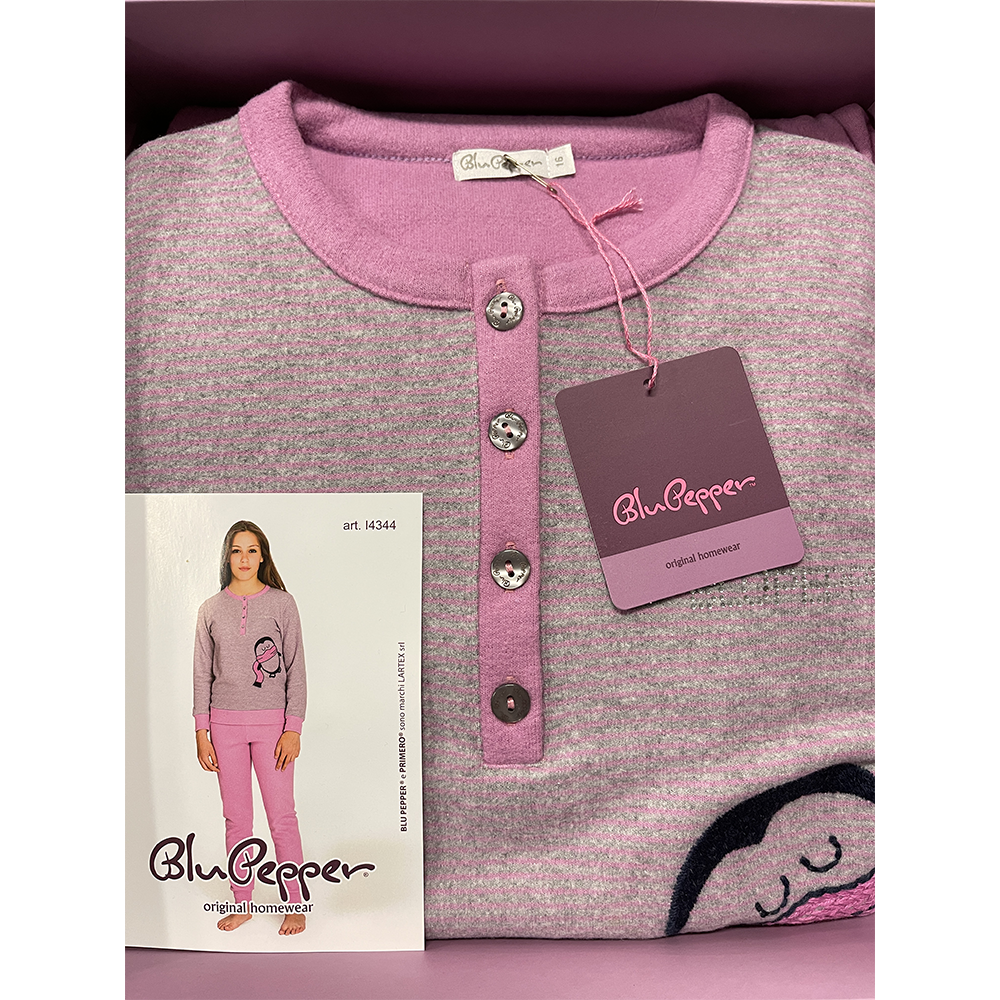 Blu Pepper Pigiama Invernale da Ragazza - Vari Disegni 1009S24