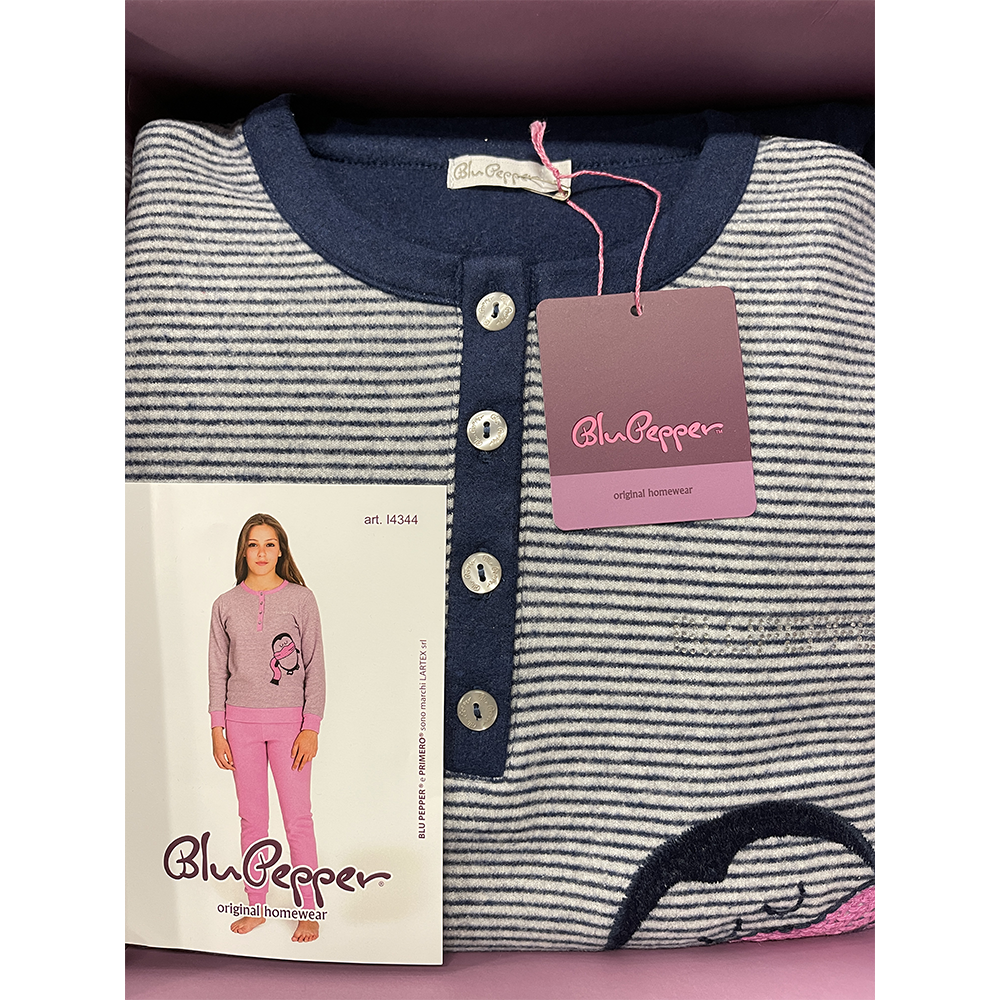 Blu Pepper Pigiama Invernale da Ragazza - Vari Disegni 1009S24