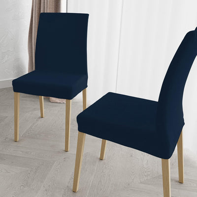 Set of 2 Chair Covers with Backrest in Stretch Fabric B17