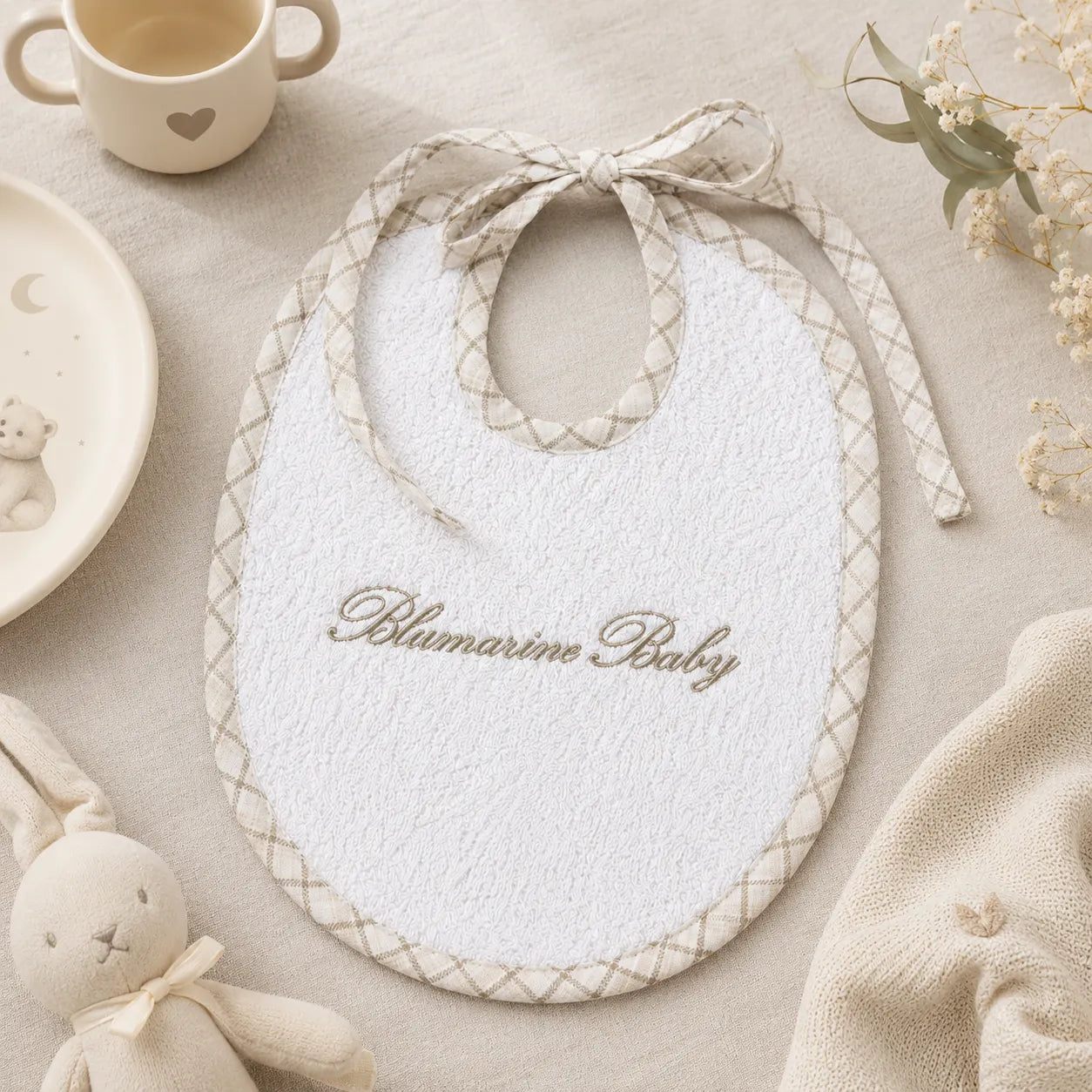 Blumarine Baby Bavaglino Bavetta British - Vari Colori