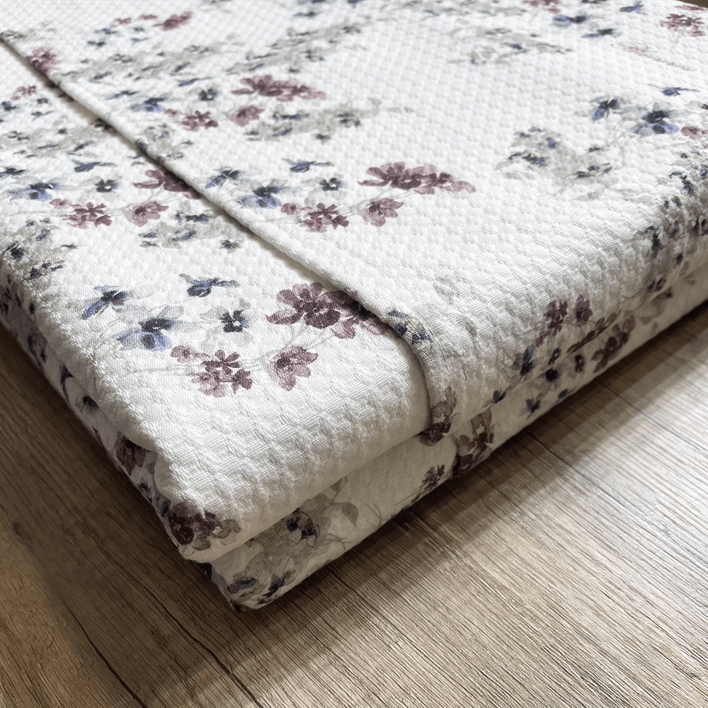 Blumarine Copriletto Estivo Matrimoniale in piquet in cotone Davinia 74914 S220 - Passarelli Biancheria