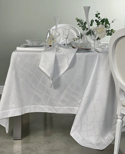 Blumarine Home Panthea Tovaglia in Fiandra da 12 Posti