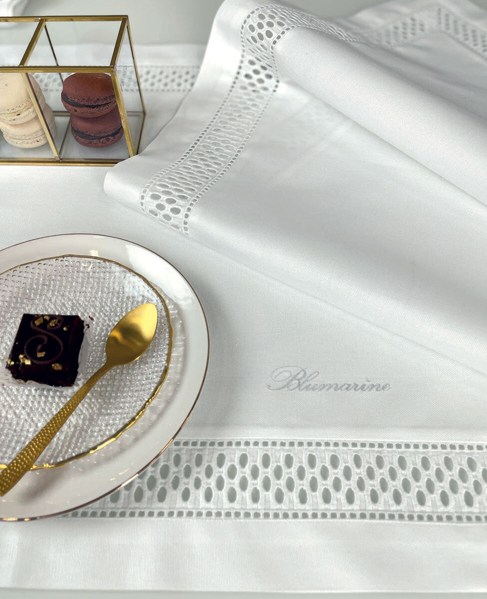Blumarine Tovaglia e Runner Porcellana 103010305 Bianco - Varie Dimensioni