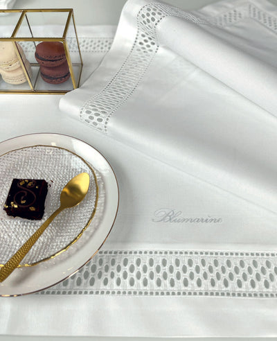 Blumarine Tovaglia e Runner Porcellana 103010305 Bianco - Varie Dimensioni