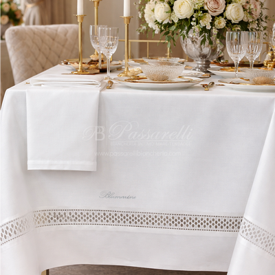Blumarine Tovaglia e Runner Porcellana 103010305 Bianco - Varie Dimensioni