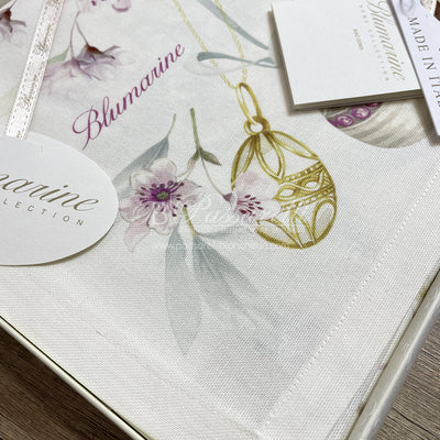 Blumarine Runner in Puro Cotone 50x150 Pasqua 103020072 S53