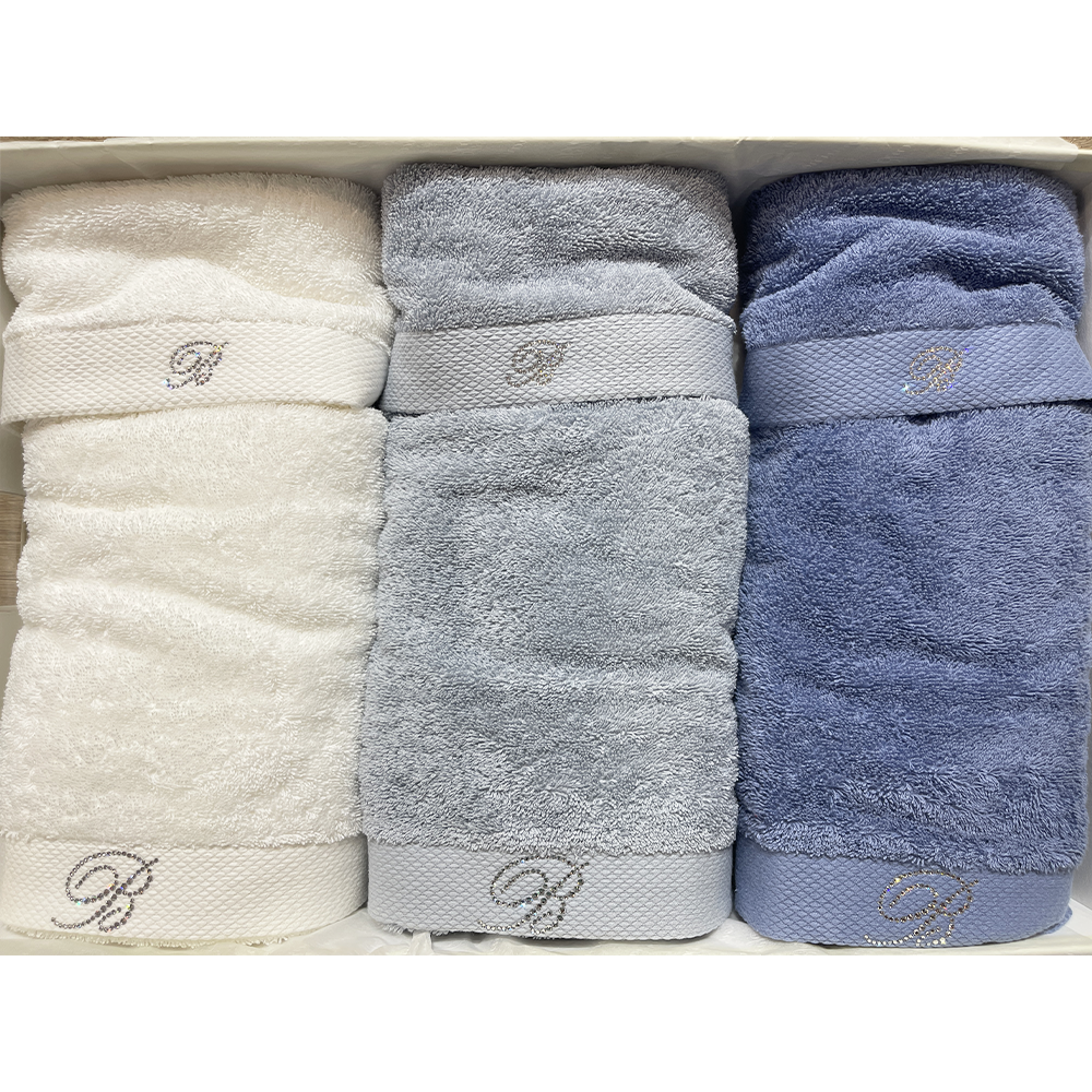 Blumarine Set 6 Asciugamani Spugna Benessere 102030003 - Vari Colori S130