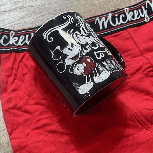 Boxer Disney Mickey Mouse Rosso da Uomo 40016E S100 - Passarelli Biancheria