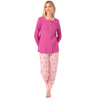 Brilliamo Pigiama da donna invernale in Caldo Cotone BR892184 2510S