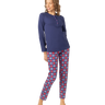 Brilliamo Pigiama da donna invernale in Caldo Cotone BR892192 2510S