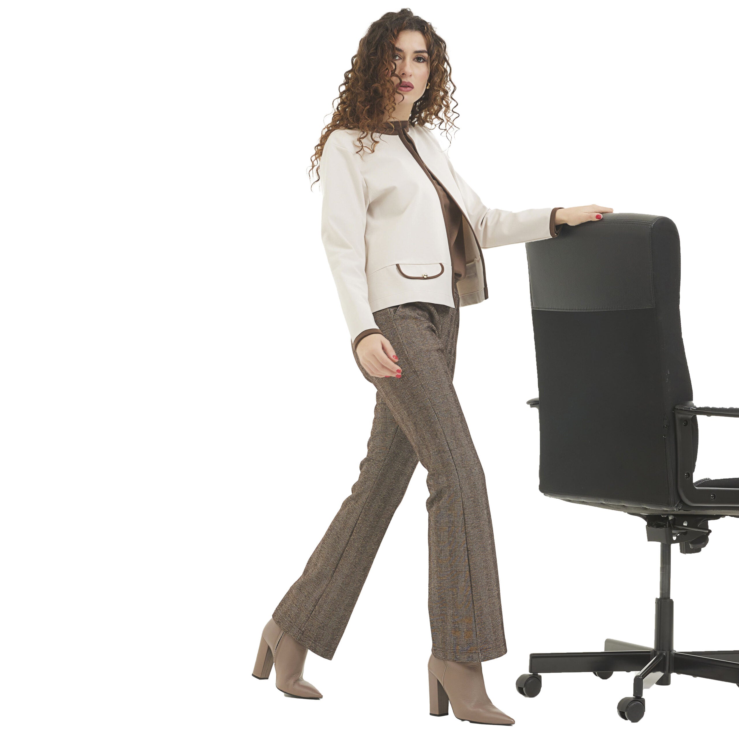 Divas Pantalone Invernale da Donna flare scozzese PN62 2510S38