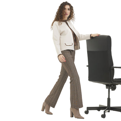 Divas Pantalone Invernale da Donna flare scozzese PN62 2510S38