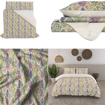 Parure Copripiumino Matrimoniale in Cotone 100% Made in Italy - Vari Disegni