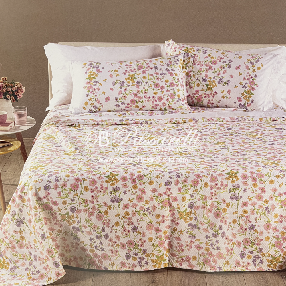 Caleffi Copriletto Estivo in Cotone Piquet Provenza 2505S - Varie Dimensioni