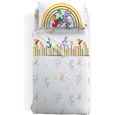 Caleffi Disney WB Completo Lenzuola per Letto Singolo Colors D30 - Passarelli Biancheria