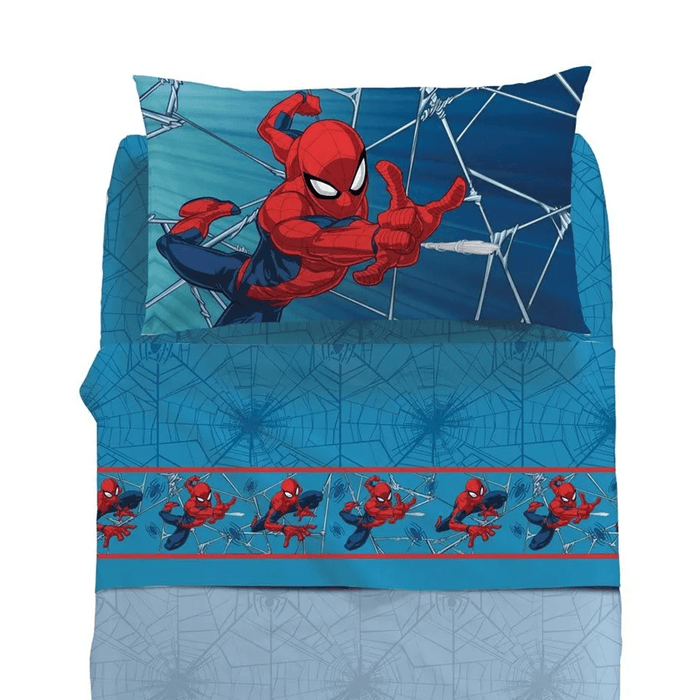 Caleffi Marvel Completo lenzuola per Letto Singolo Spiderman Force 1010926 D46