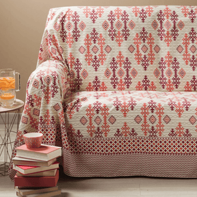 Caleffi Telo Arredo Matrimoniale in Puro Cotone Ikat S18 - Passarelli Biancheria