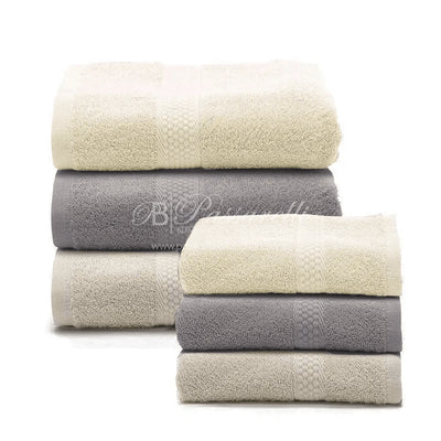 Caleffi Set 3+3 Pure Cotton Terry Towels Color Mix D20