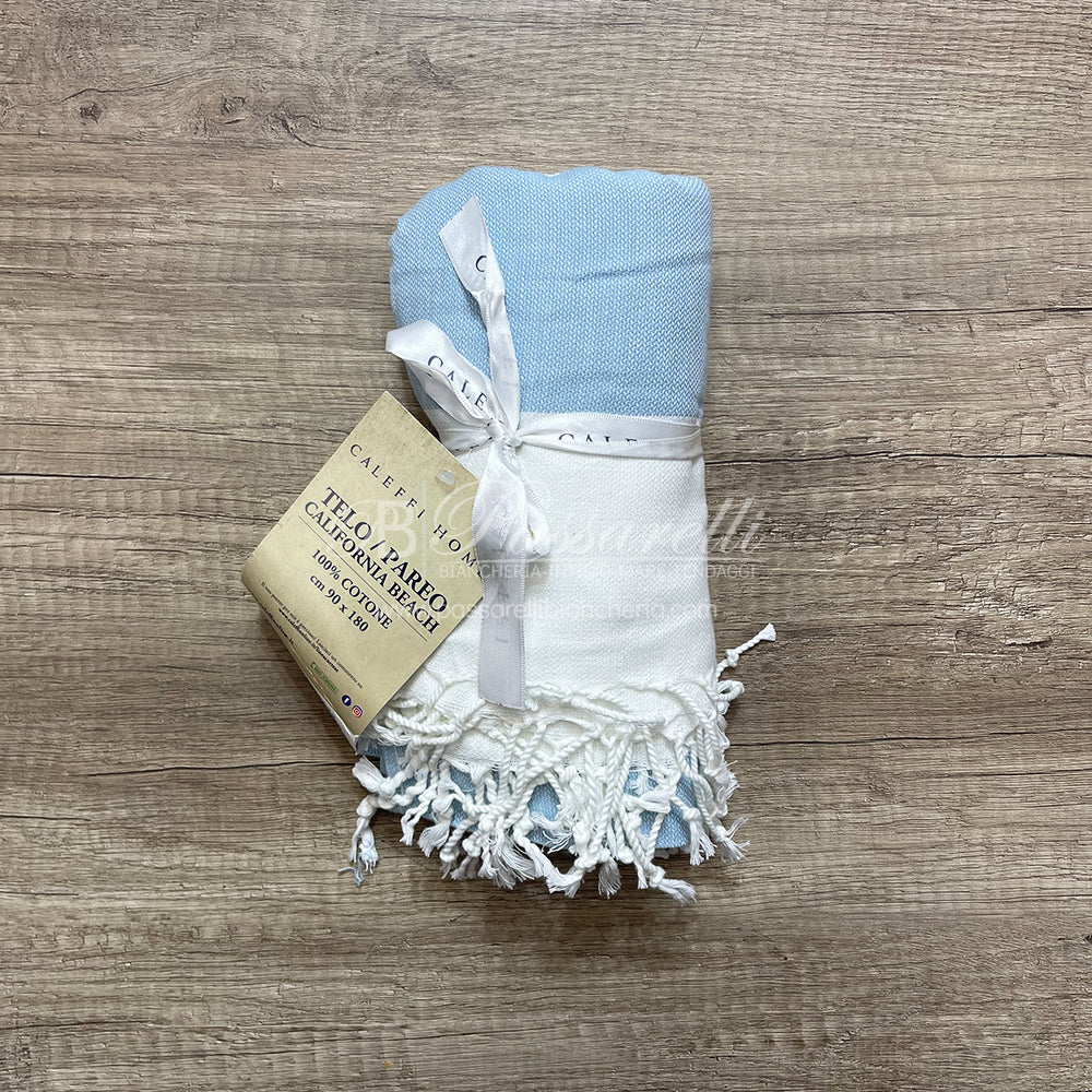 Caleffi Telo mare Pareo Fouta California Beach Con il Tuo Nome 90x180 2411S10